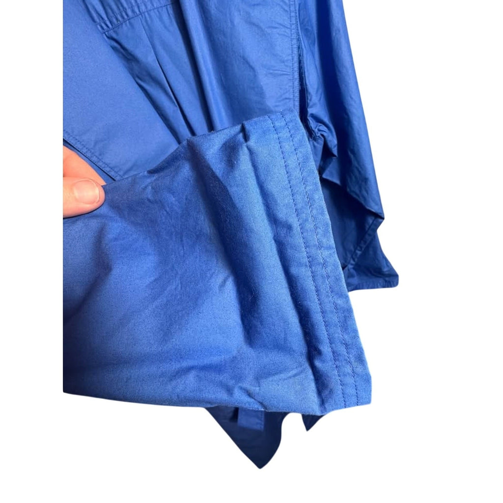 Vtg Doncaster Blue Trench Coat Belted Lightweight Long Jacket Women’s Small S/M