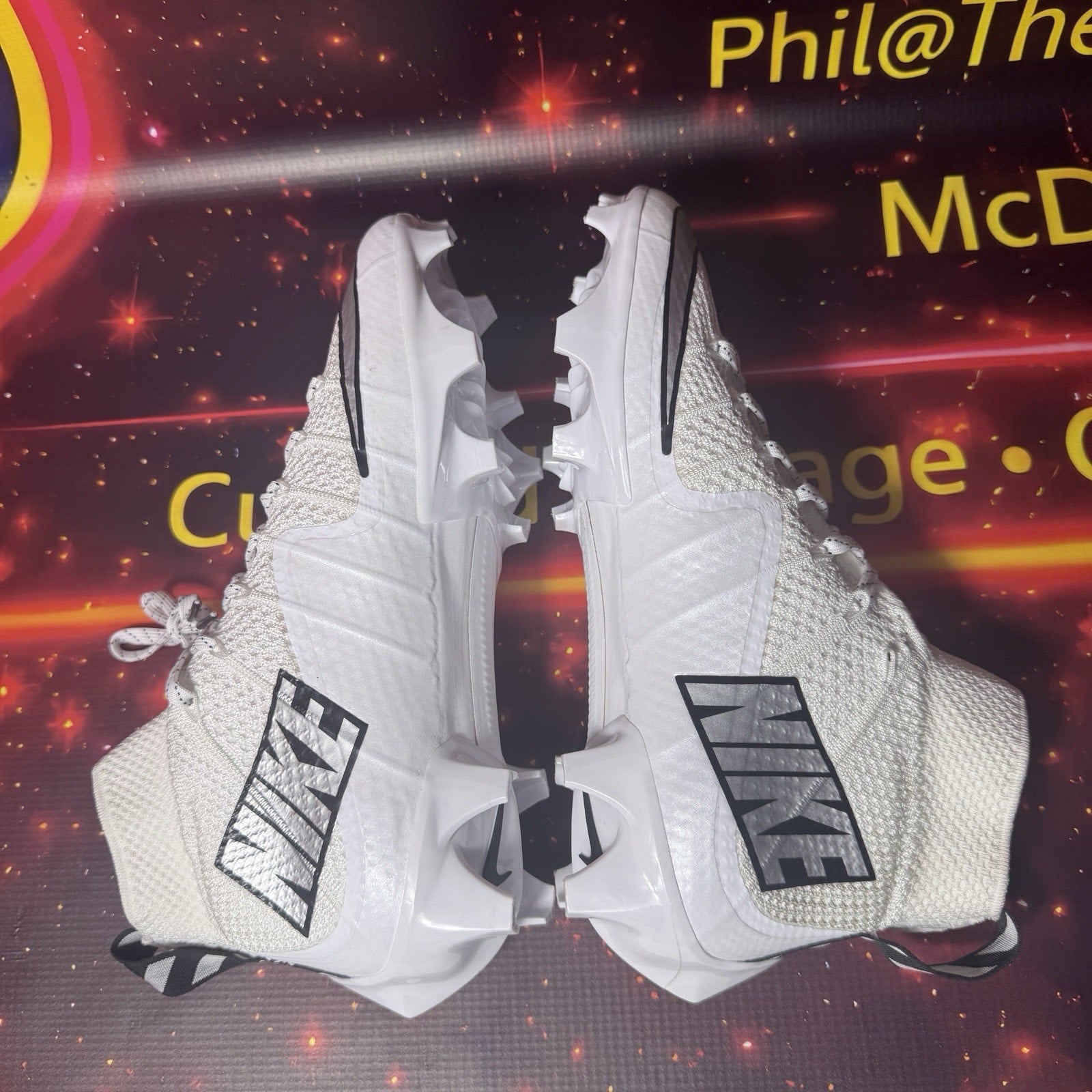 Nike Vapor Edge 360 Untouchable Football Cleat White FQ0235-102 Men's Size 8