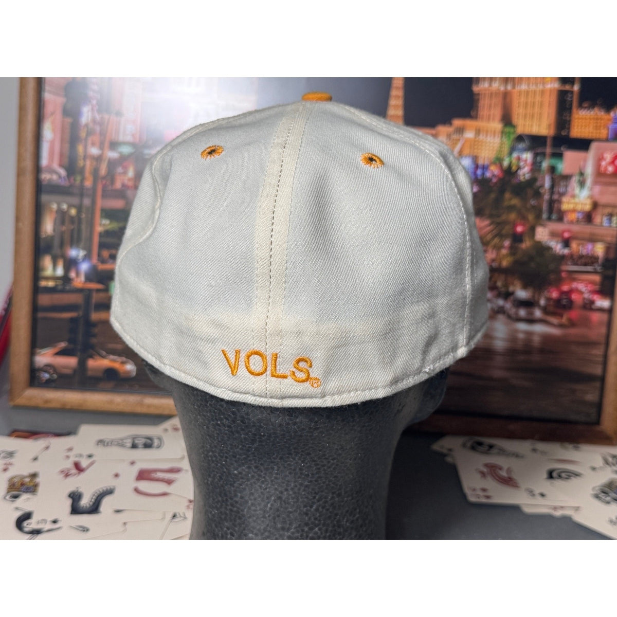 Vintage University of Tennessee Vols New Era 5950 Fitted Hat 7 3/8 Wool NCAA Cap