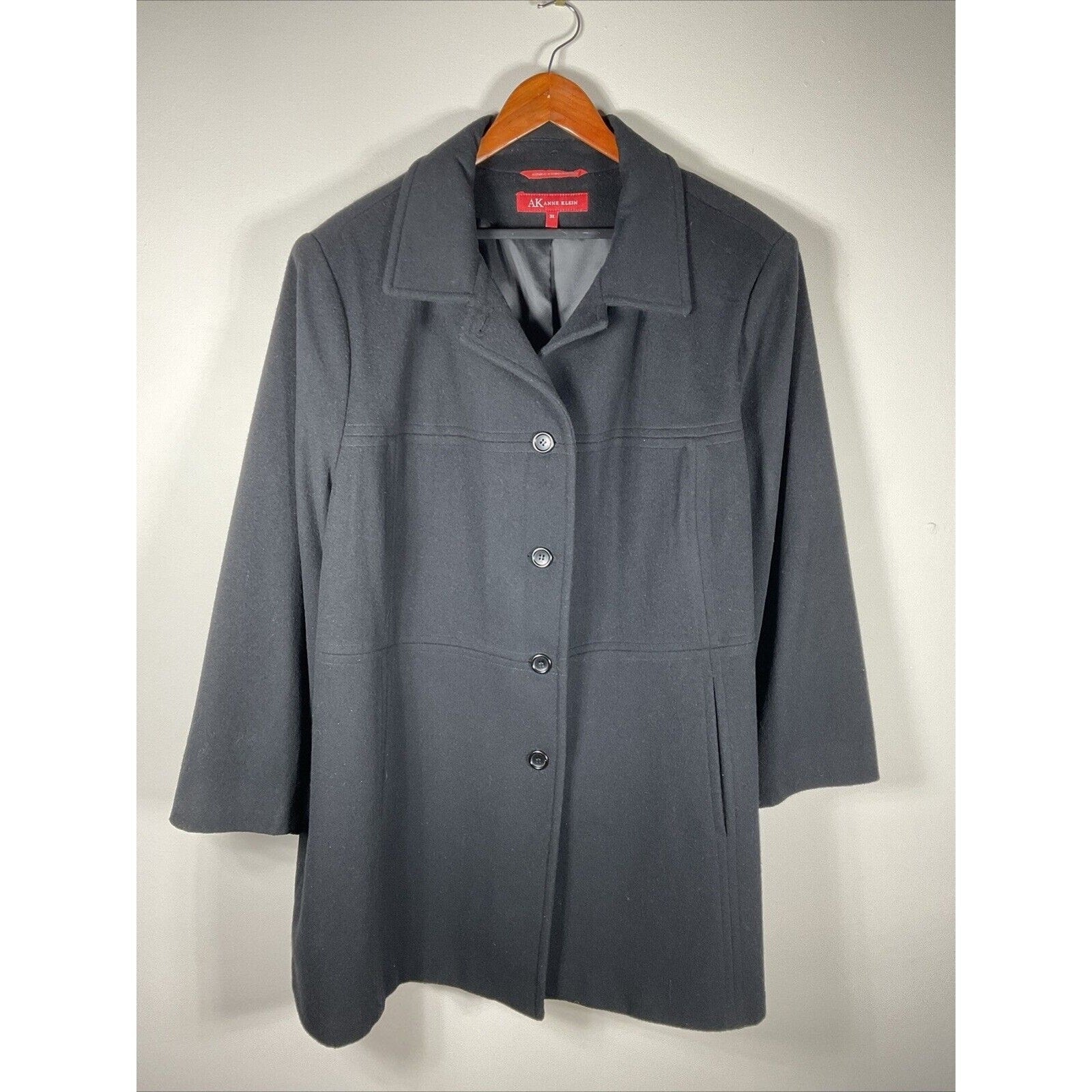 Anne Klein Women’s Wool Blend Sz 3XL Coat Business Dressy