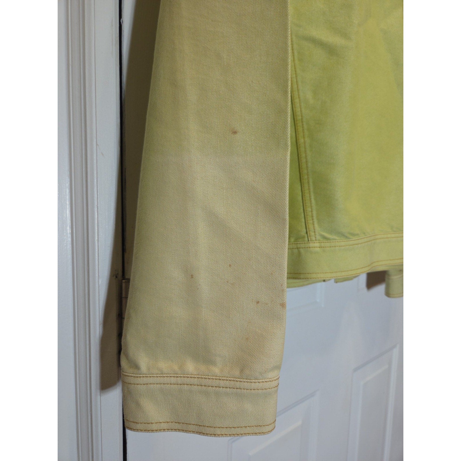 COOGI Down Under Blue Denim Jacket Mens 3XL Olive Green Trucker Vintage