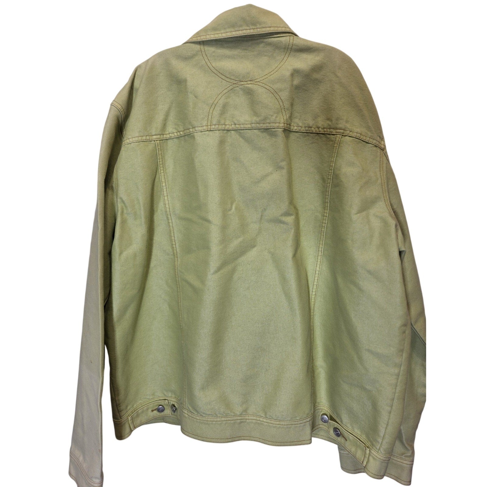 COOGI Down Under Blue Denim Jacket Mens 3XL Olive Green Trucker Vintage
