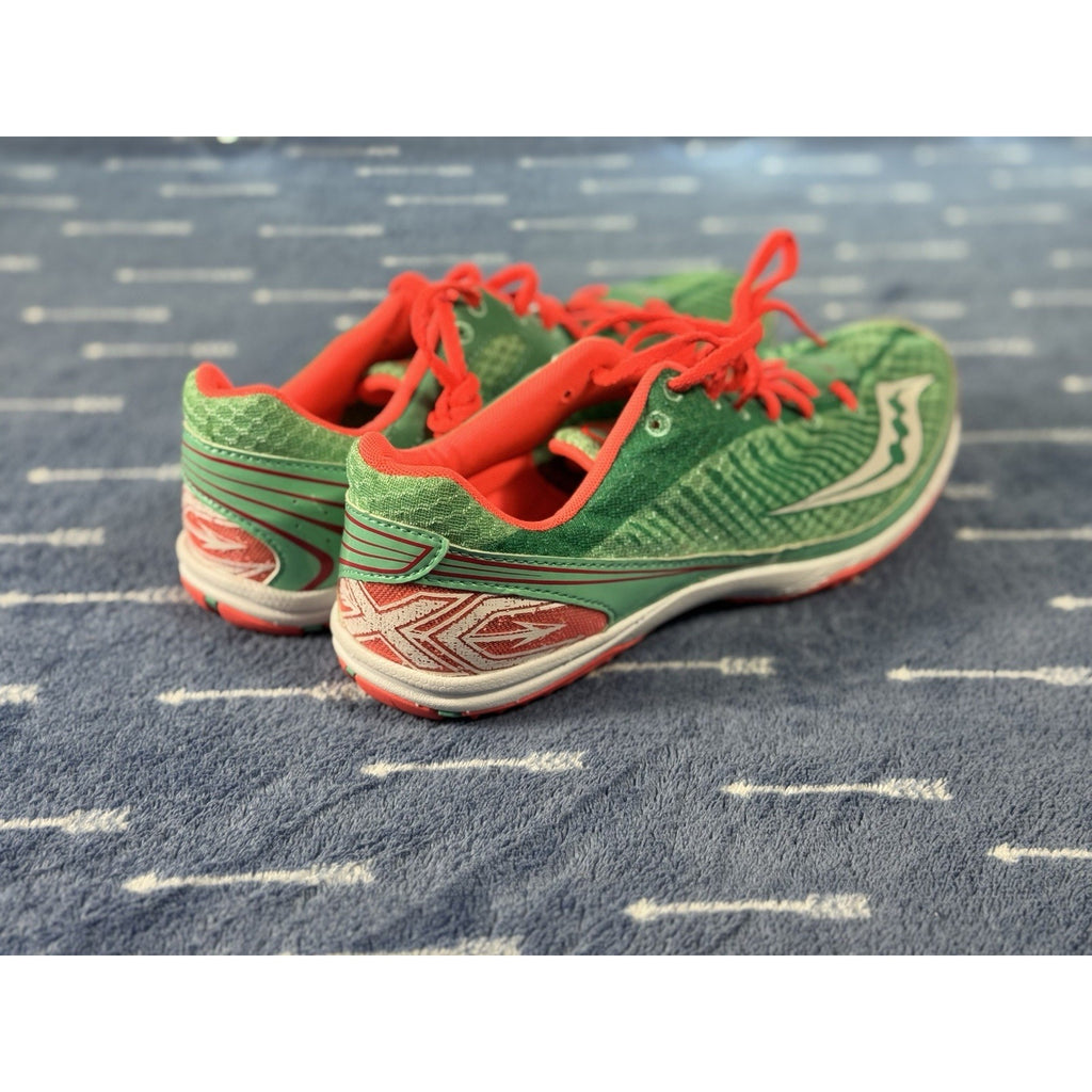 Saucony Endorphin Kilkenny XC5 Spike Women 10 Men 8.5 Green Red Aqua Vizi Coral