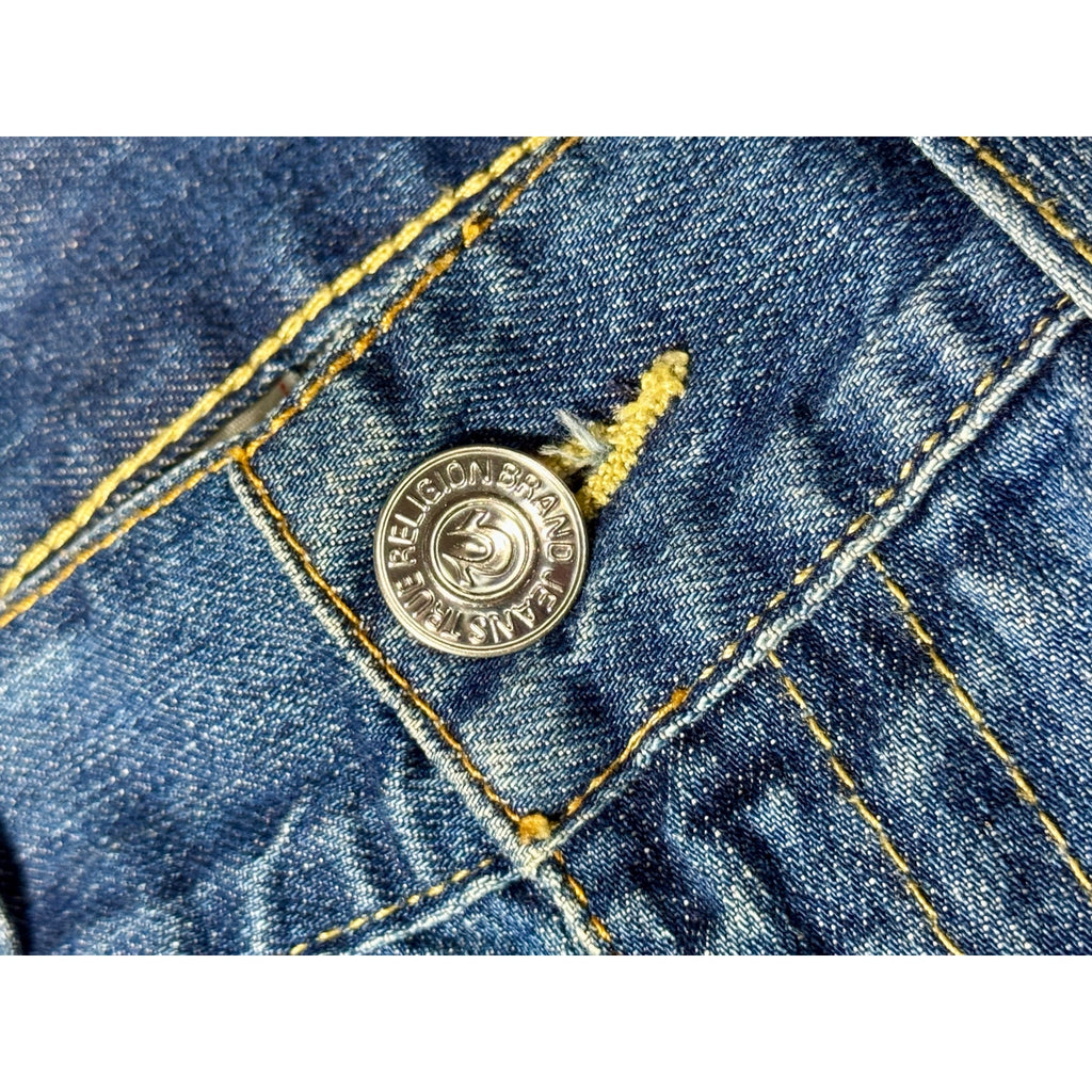 True Religion Ricky Straight Jeans Men’s 34x31 Y2K Medium Wash Denim 2013 Baggy