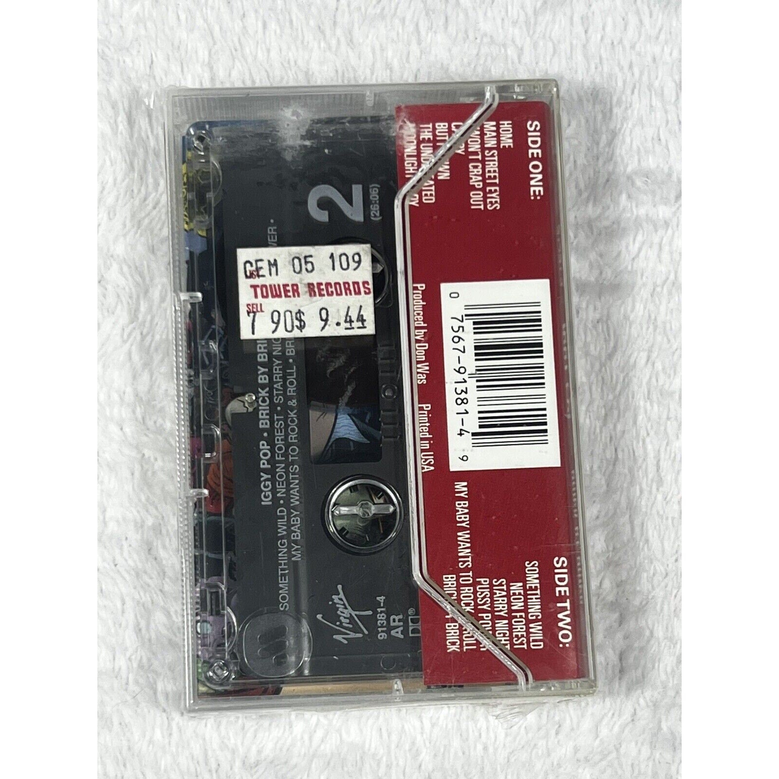 Iggy Pop Brick By Brick Cassette Tape 1990 Virgin USA Sealed New