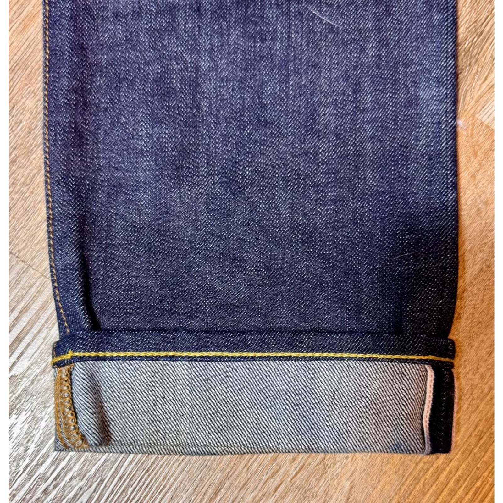 Gap 1969 Japanese Selvedge Raw Indigo Skinny Straight Men’s Jeans 36x36 Button Fly
