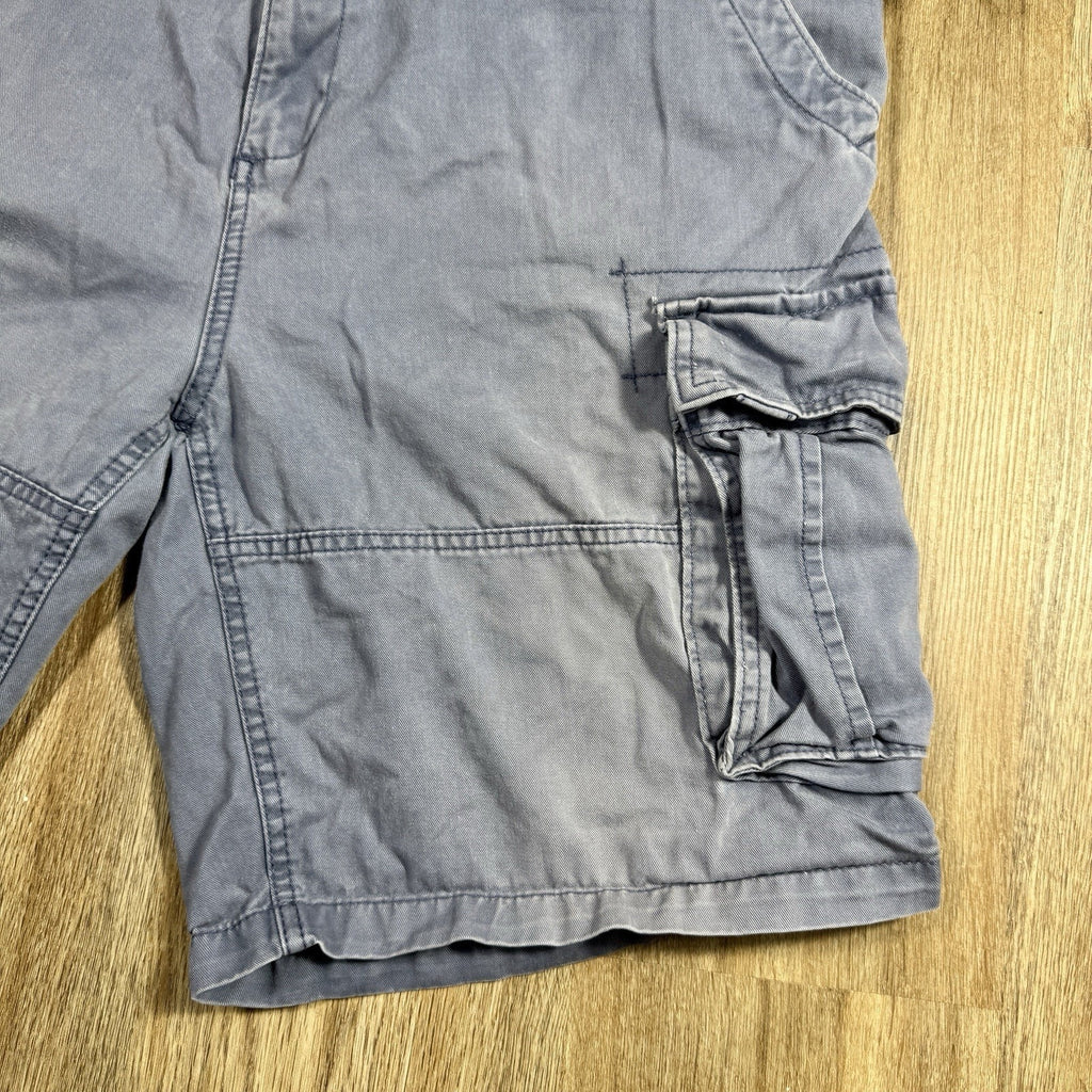 Nautica Jeans Co Baggy Cargo Shorts Men’s 38 Navy Blue Cotton Y2K