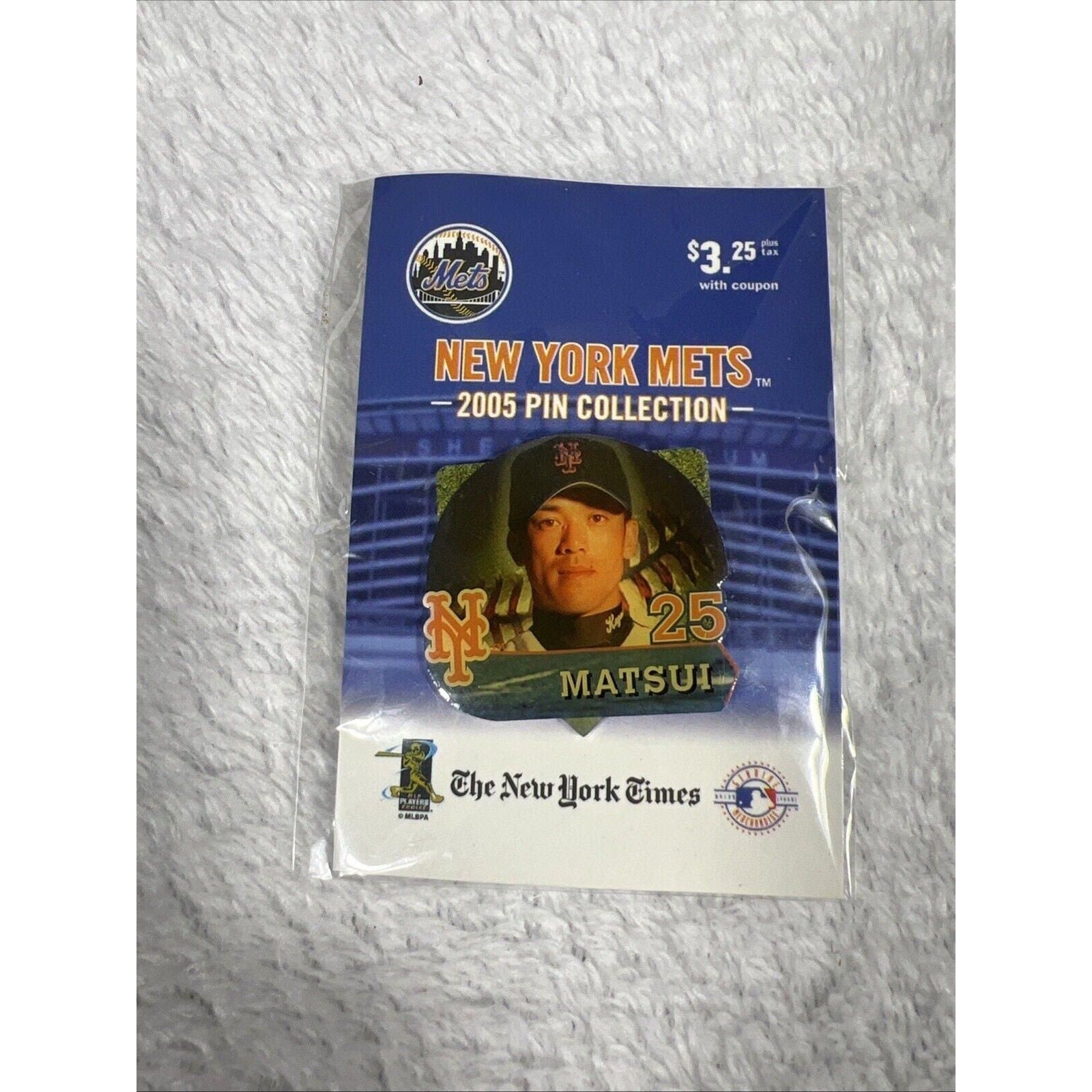 Kaz Matsui New York Mets Pin 2005 New York Times New Multi Purchased Discount