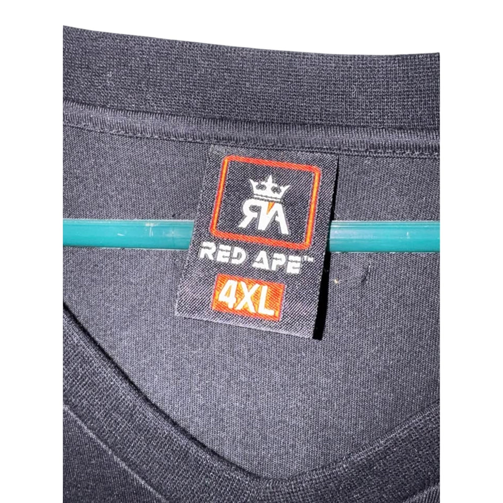 Red Ape Men’s 4XL Black V-Neck Utility Pocket Shirt NWT Y2K Streetwear