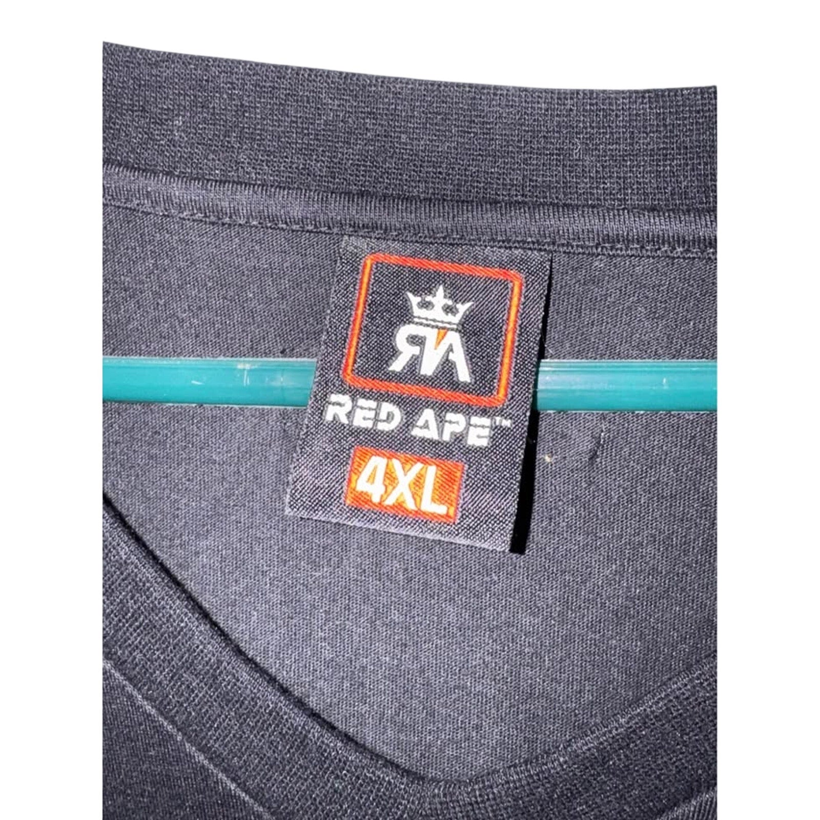 Red Ape Men’s 4XL Black V-Neck Utility Pocket Shirt NWT Y2K Streetwear