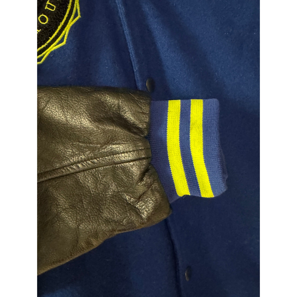 AUTHENTIC EMPIRE Music Group Varsity Jacket TR3 Wool Leather Small