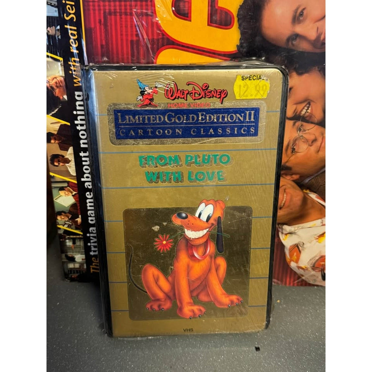 Vintage Walt Disney Gold Edition II VHS Lot Sealed Donald Goofy Pluto 5 Tape
