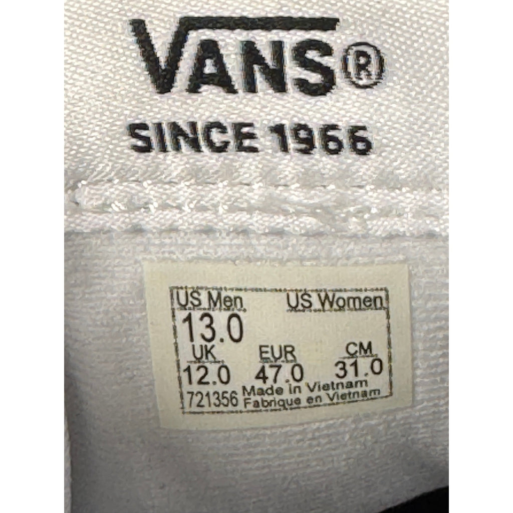 Vans Sport Low Velcro Strap Black White Sneakers Men’s 13 VN721356 New