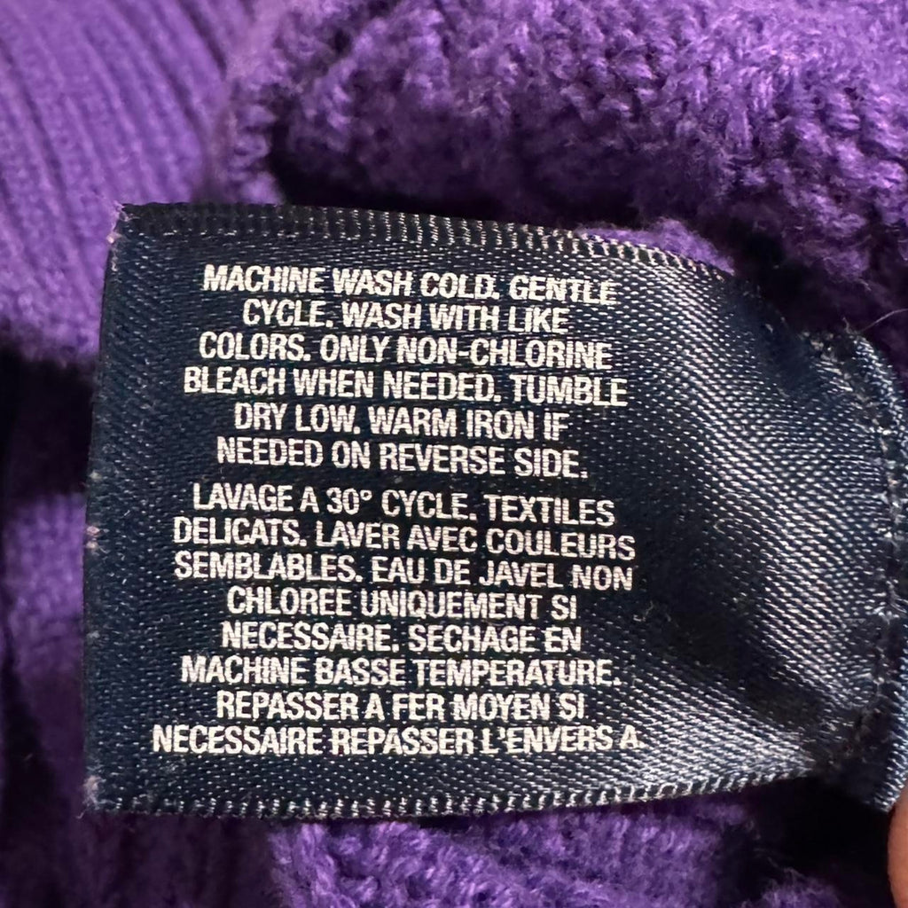 Ralph lauren purple cable knit