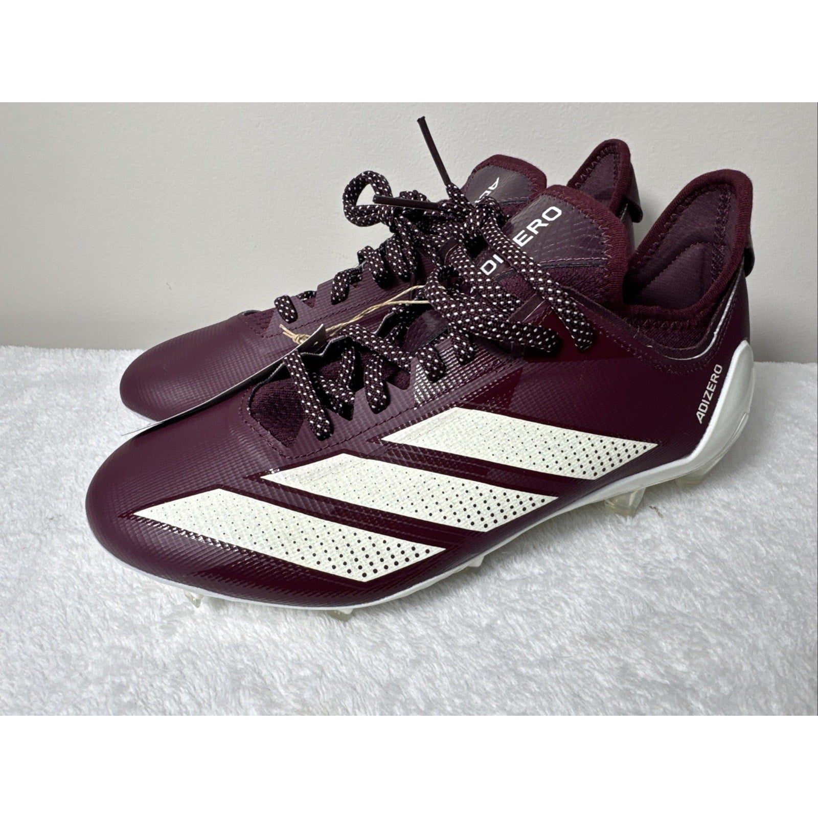 Adidas Adizero Electric.1 Football Cleats Men’s Sz 7.5 Maroon White NFL New
