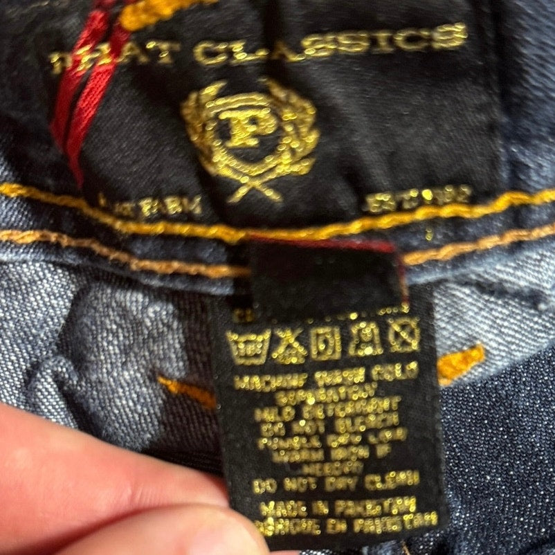 Phat Farm Classics Embroidered Flap Pocket Bootcut Jeans Men’s Size 38x34 Y2K