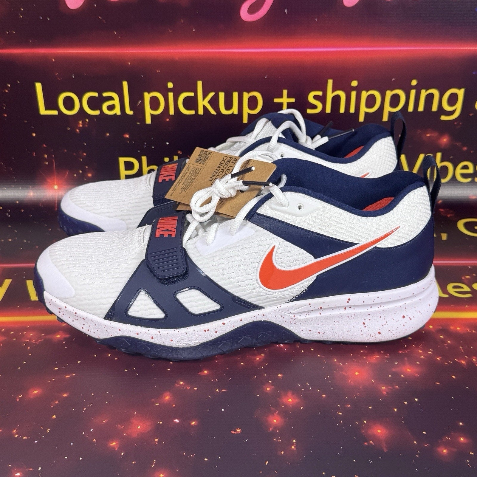 Nike Air Zoom Diamond Turf Elite Virginia PE Baseball Shoes Men 13 HQ1432-100