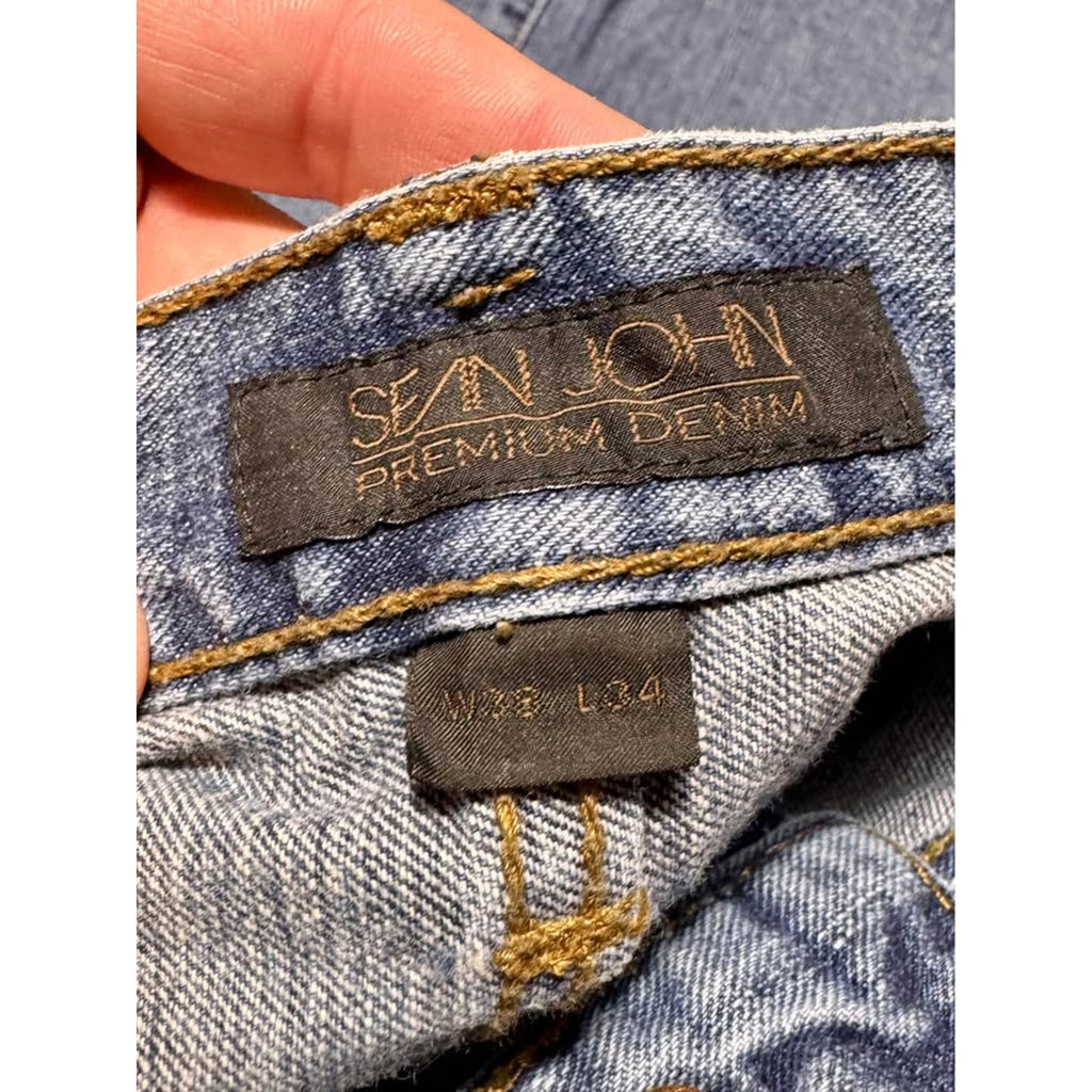 Sean John Premium Denim Men’s Jeans Lot W38–39 Mixed Wash Relaxed & Loose Fit Y2K Hip Hop