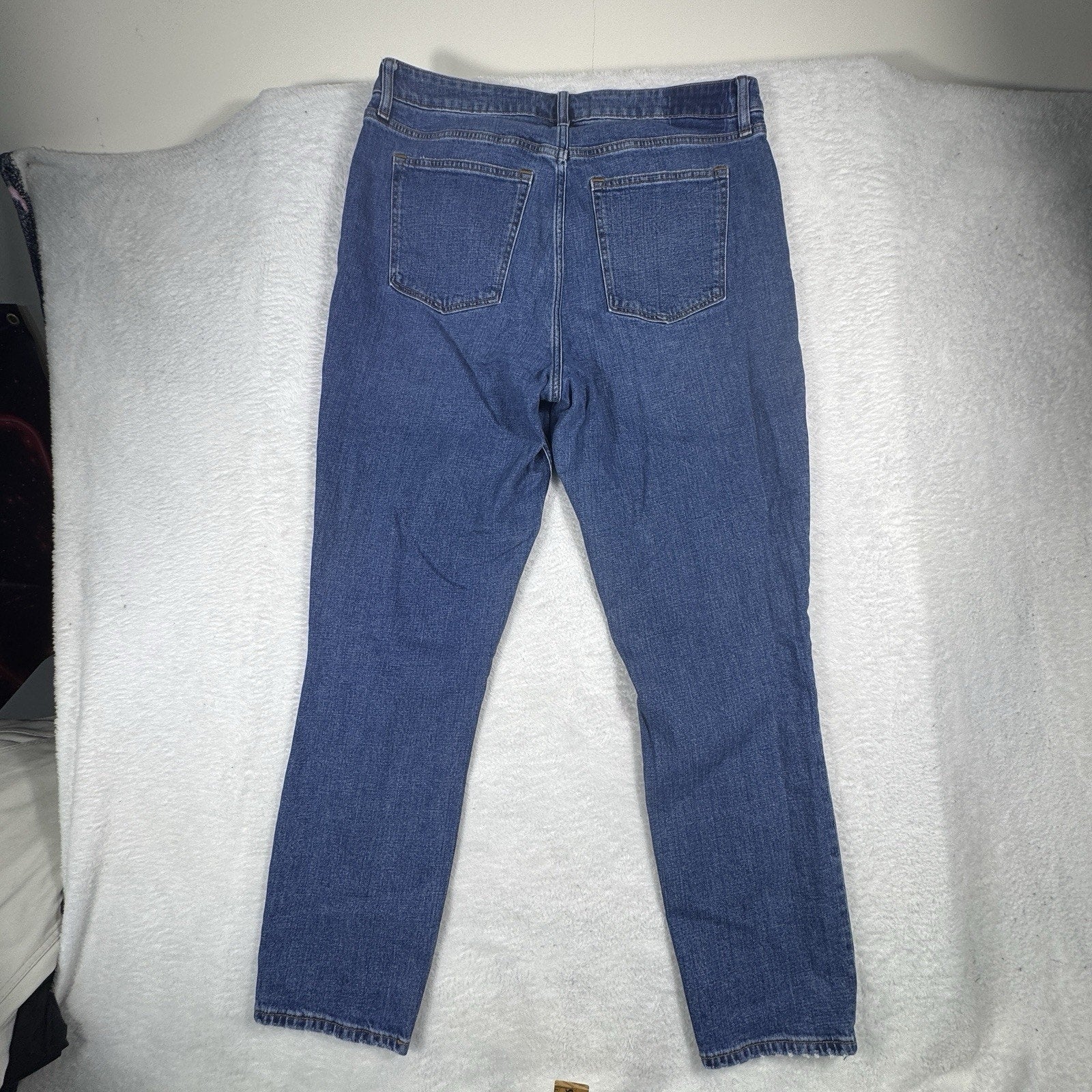 Abercrombie & Fitch Curve Love High Rise Distressed Skinny Jeans Womens 33 16L