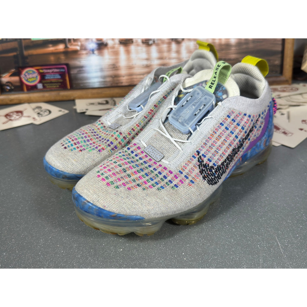 Nike Air VaporMax Flyease 2023 Multicolor Knit CJ6741-001 Men 7.5 Running Shoes