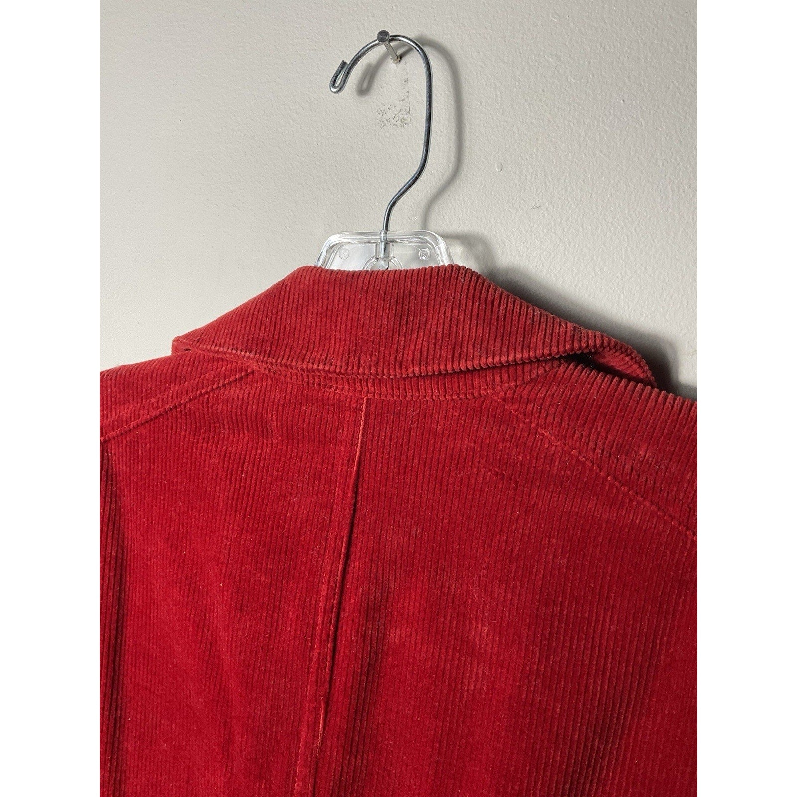 American Living Single Breasted Corduroy Jacket Women's Size M Rust Orange