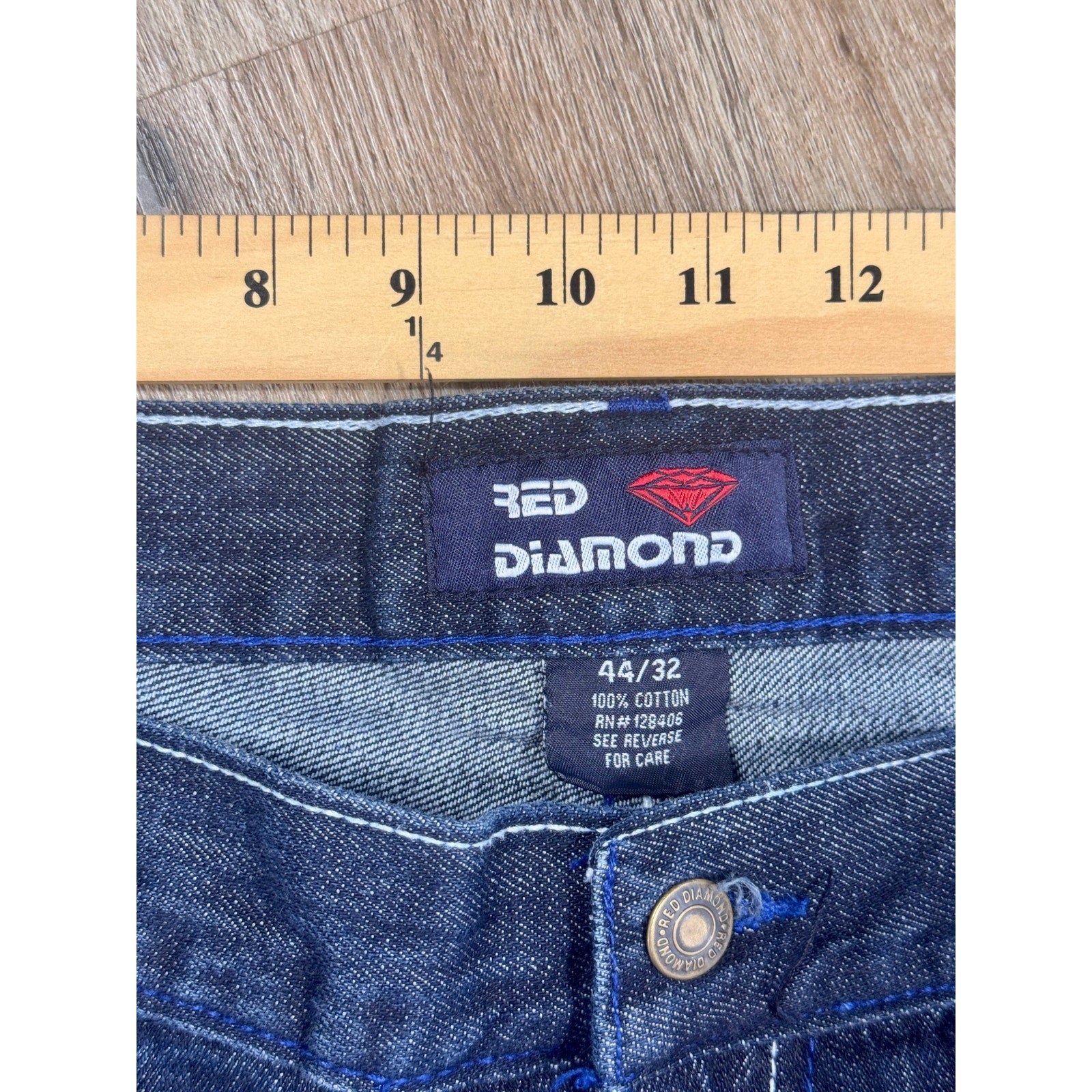 Red Diamond Jeans Men’s sz 44 x 32 (28) Baggy Y2K Hip Hop Dark Wash Denim Skater
