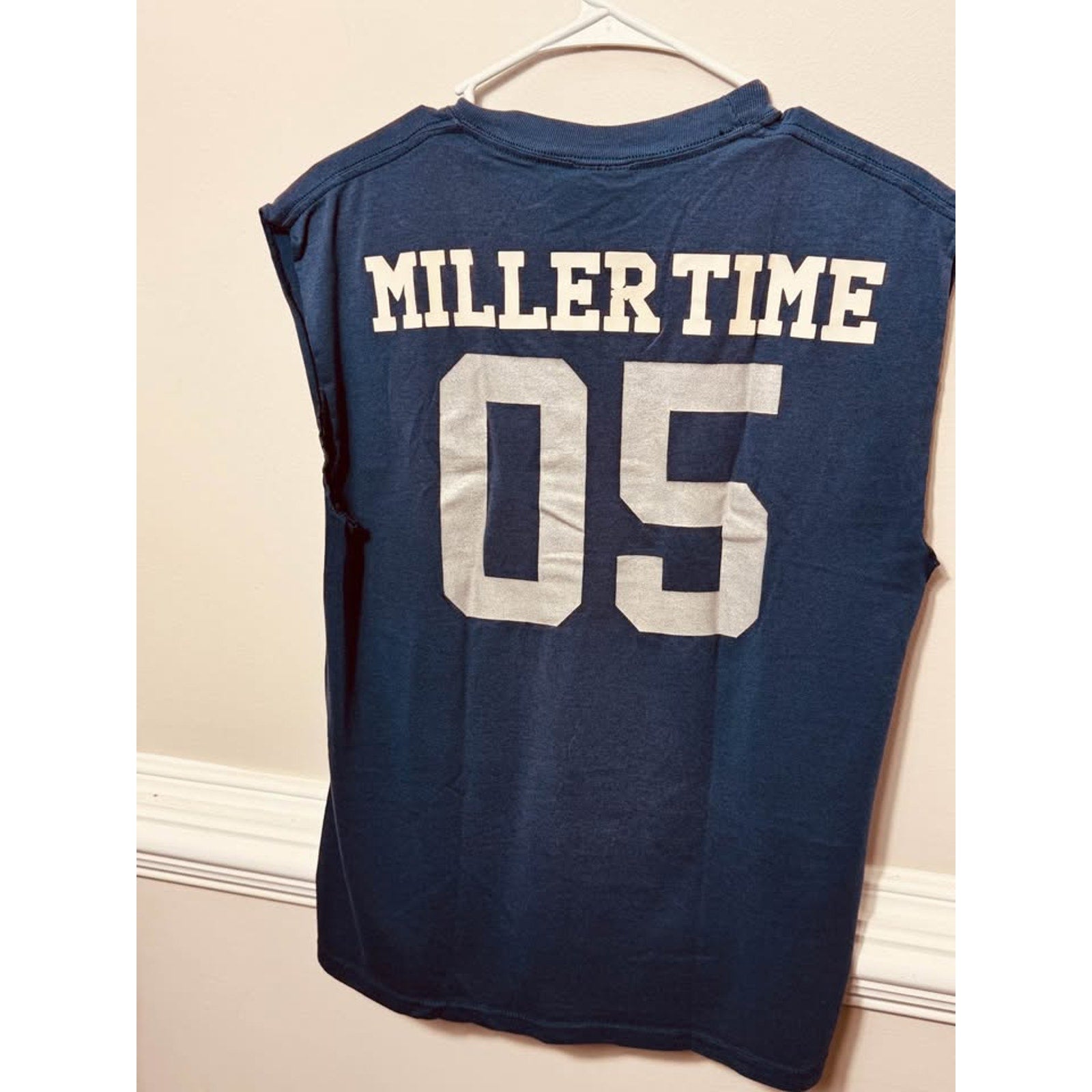 Vintage Collegedale Academy Miller Time 05 Cut Off Sleeveless T Shirt Mens M Hanes