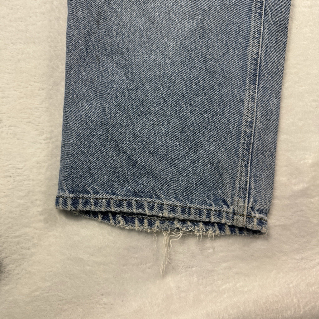 Carhartt B42 Relaxed Fit Jeans Mens 40x30 Distressed Workwear Denim Made Mexico