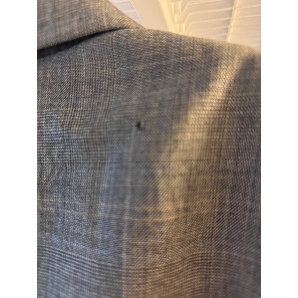 Vtg Givenchy Gentleman Chequers 100% Wool Glen Plaid Sport Coat Blazer Mens L-XL