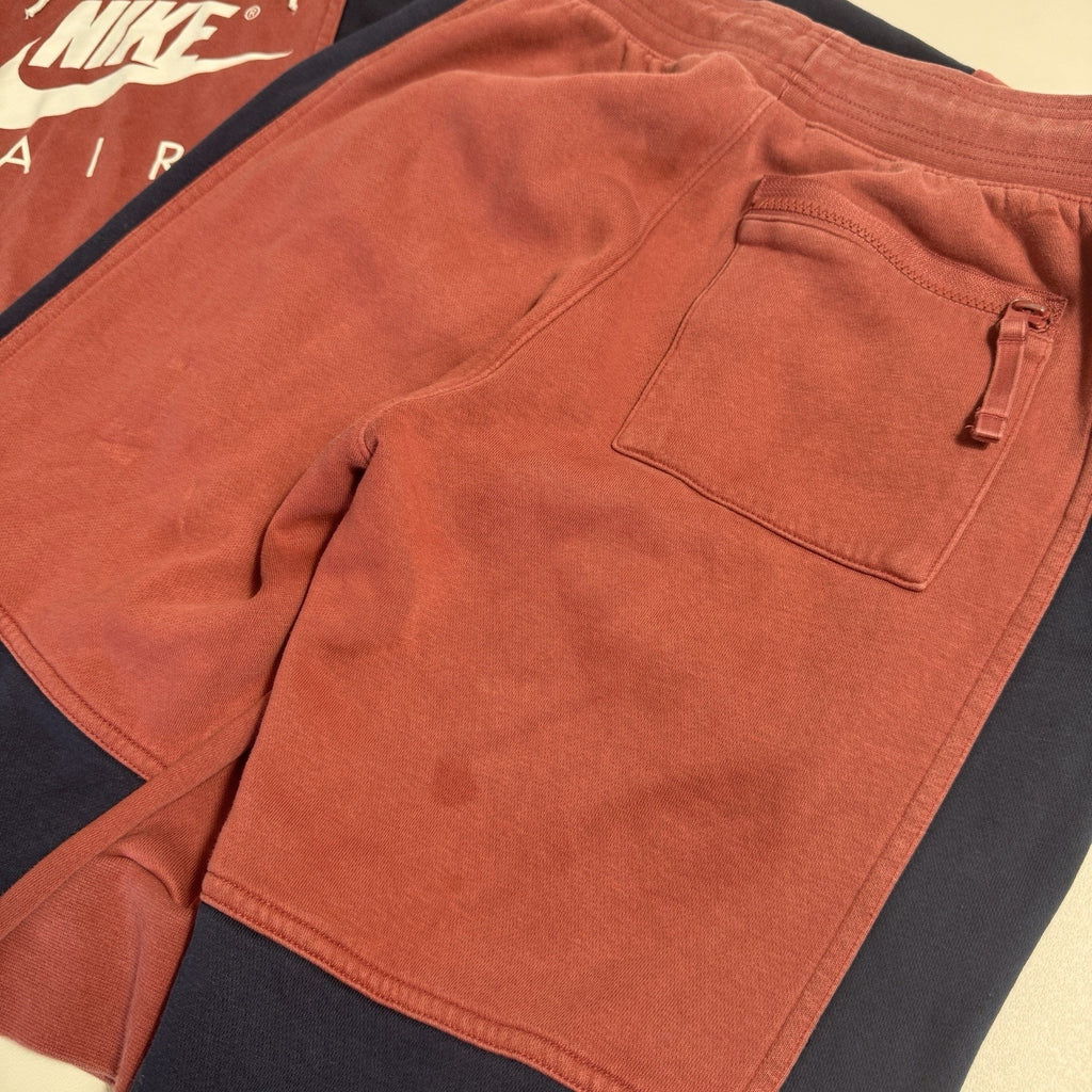 Nike Air Matching Hoodie Jogger Set Small Red Navy DR8948-661 Sportswear