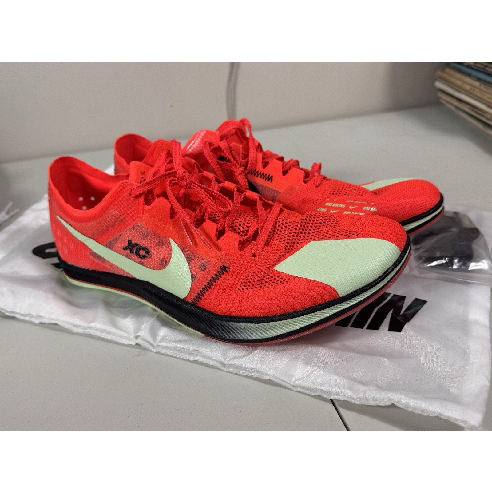 Nike ZoomX Dragonfly XC Cross Country Cleats Crimson Green DX7992-600 Size 10.5