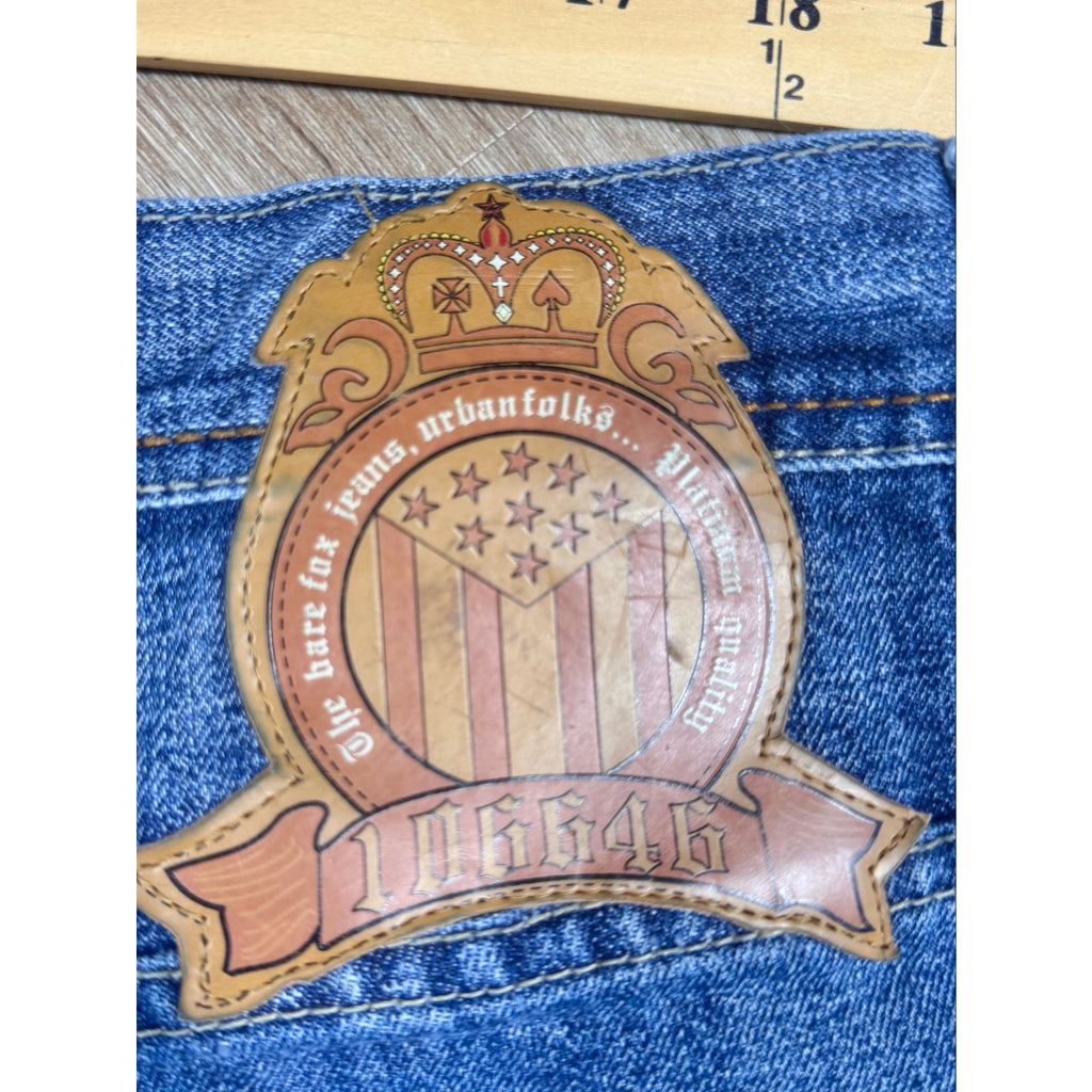 Y2K Bare Fox Urbanfolks Baggy Wide Leg Skater Jeans Men’s 42 x 32 JNCO Style