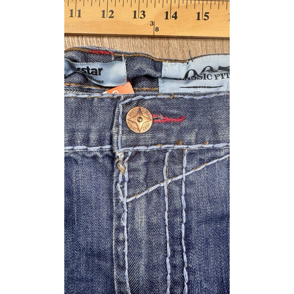 Y2K CStar by Ciano Farmer 905 Boot Cut Studded Embroidered Jeans Tag 50B 48x32