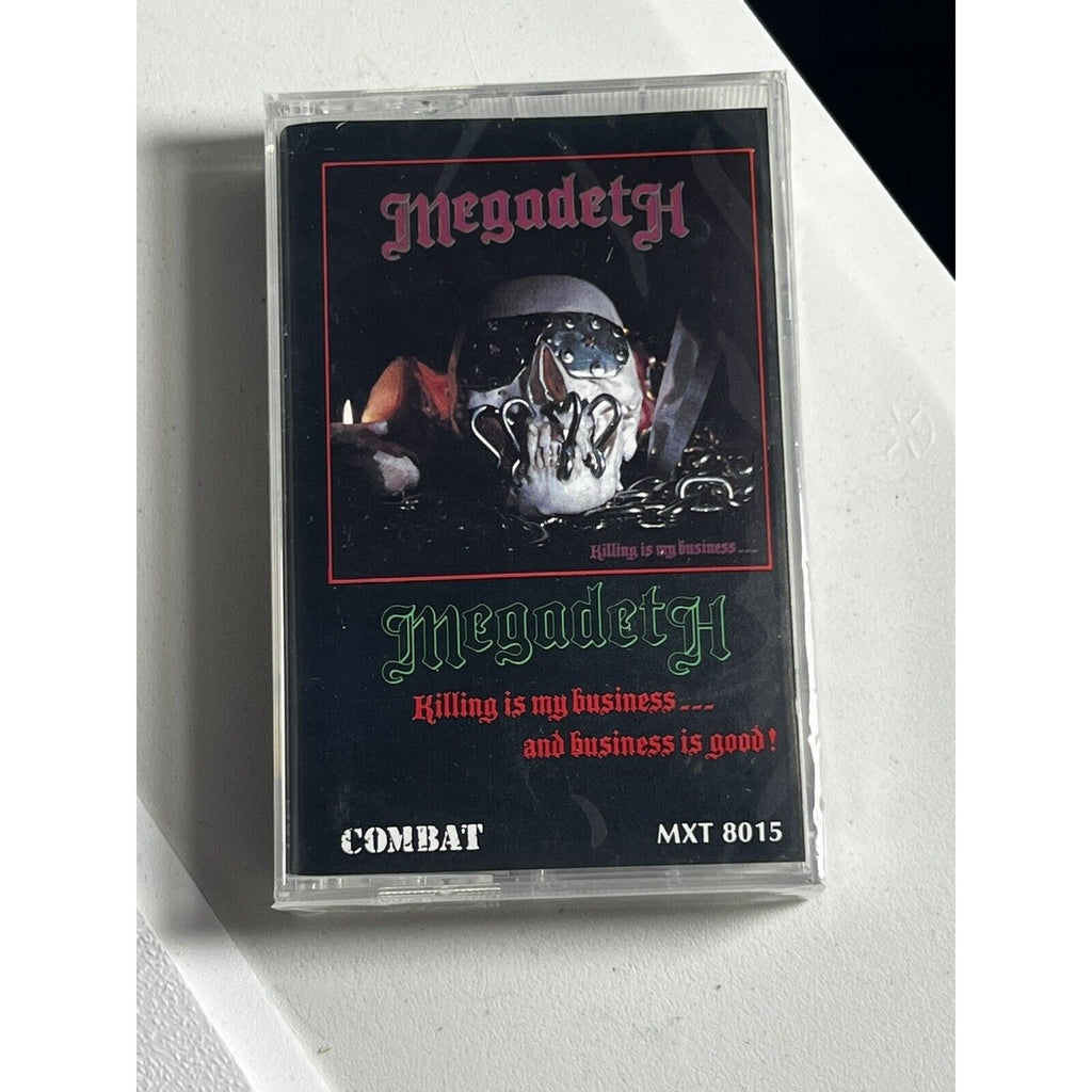 Megadeth Killing is My Business 1985 COMBAT MXT 8015 Cassette Tape New Sealed