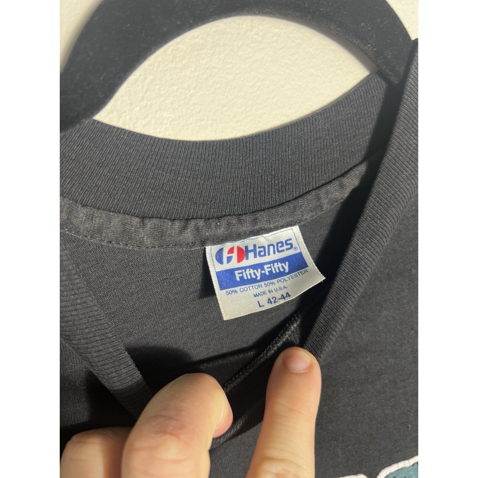 Vtg 80s/90’s Neon Graphic T-Shirt L Forest Springs Large Hanes Single Stitch USA