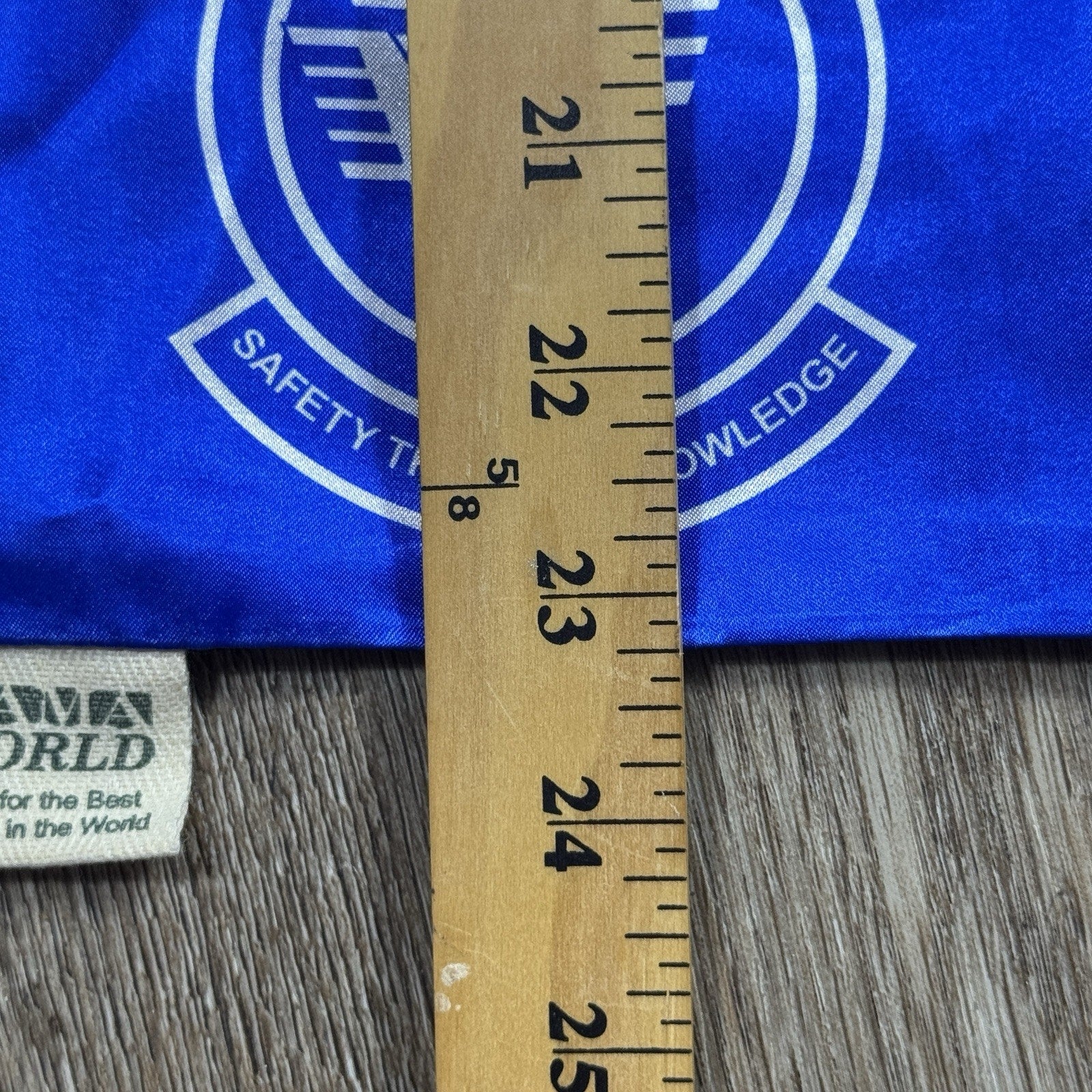 Rama World 56th Airlift Squadron USAF Pilot Scarf Blue C-5 Galaxy Made In USA