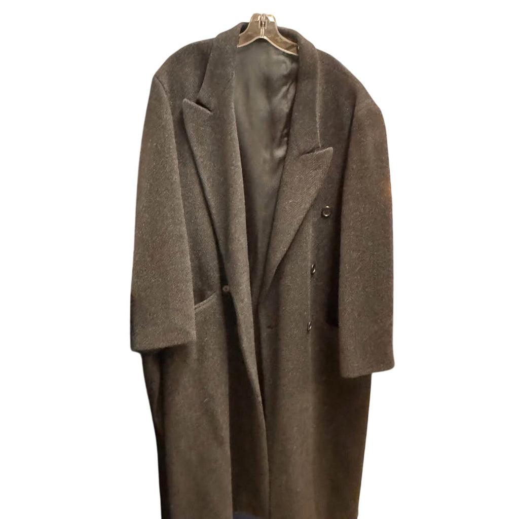 Christian Aujard Paris New York Long Wool Coat Made in Yugoslavia Overcoat L/XL