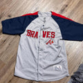 Atlanta Braves Baseball Dynasty Series 1995 Jersey Gray Navy Red Men’s M