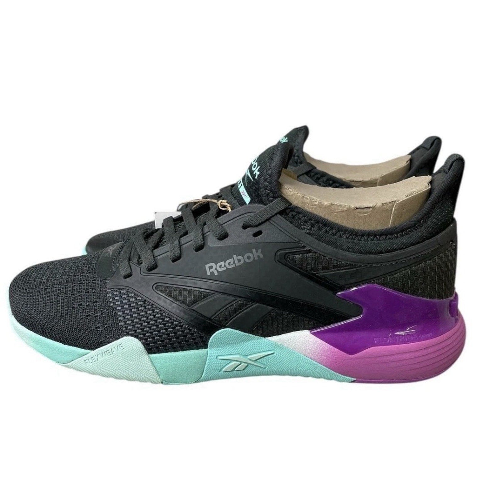 Reebok Sneaker Training 100212266 Nano Court Grey Purple Aqua Men’s 9 Women 10.5