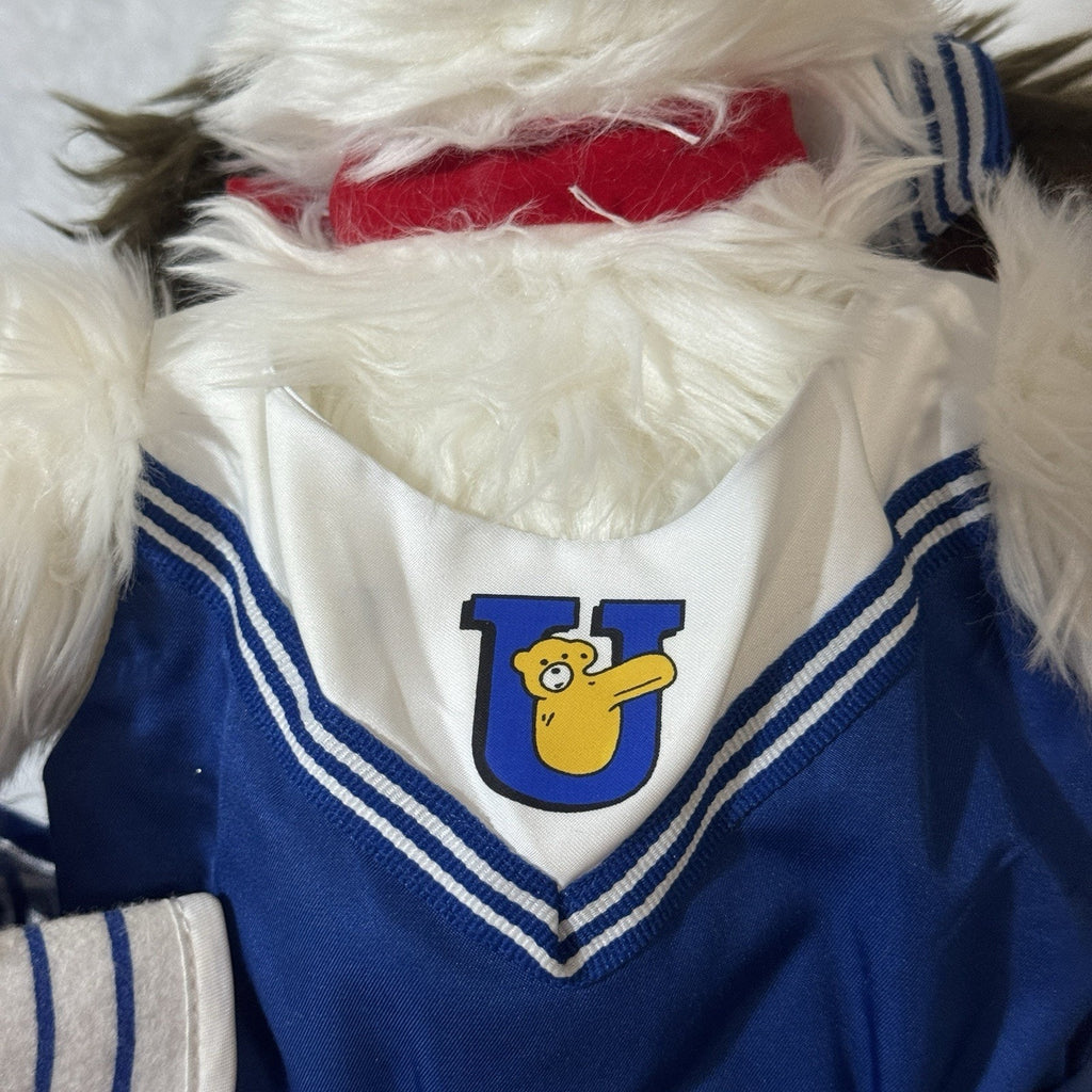 Vtg 1997 Build-A-Bear Shaggy Dog Plush Bear University Cheerleader Set Retired