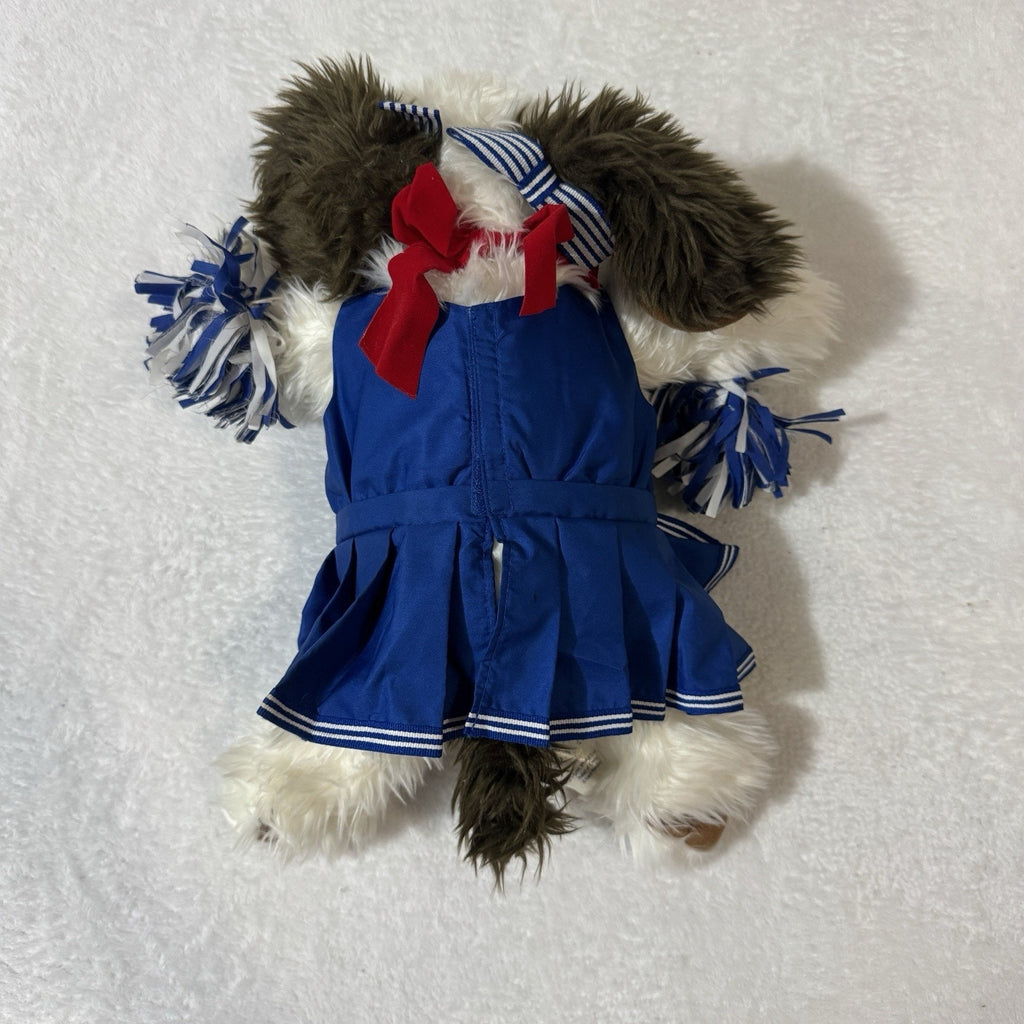 Vtg 1997 Build-A-Bear Shaggy Dog Plush Bear University Cheerleader Set Retired