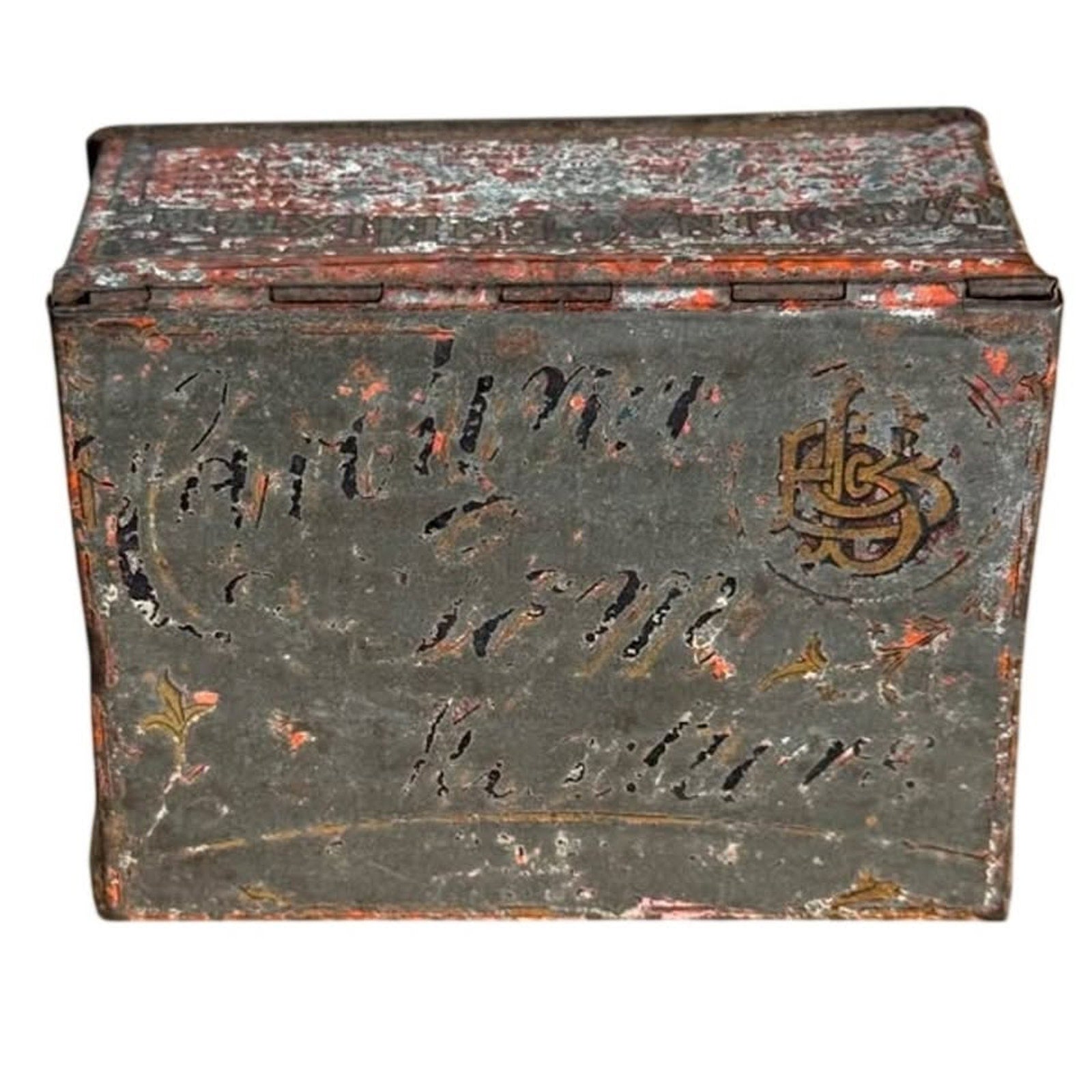Antique 1890-1910 Carolina Gem Long Cut Tobacco Tin Brown Bros Winston NC VTG