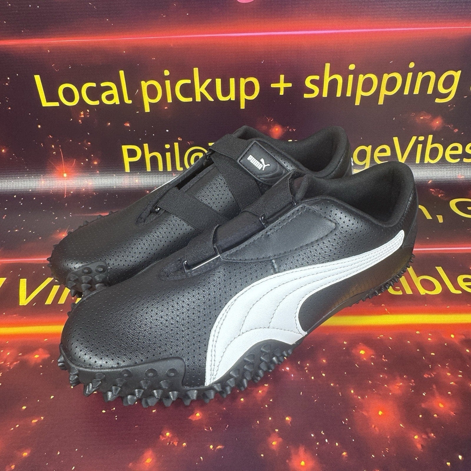 Puma Mostro Perforated Sneakers Black Men’s US 9 EUR 42 Hook & Loop 397331-02