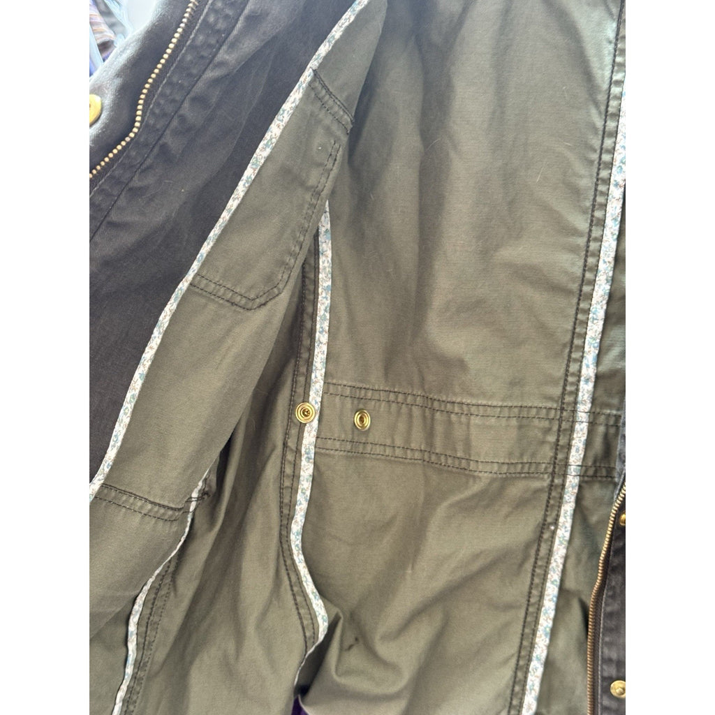 J. Crew Women's Downtown Field Jacket In Green Gold Size M Medium