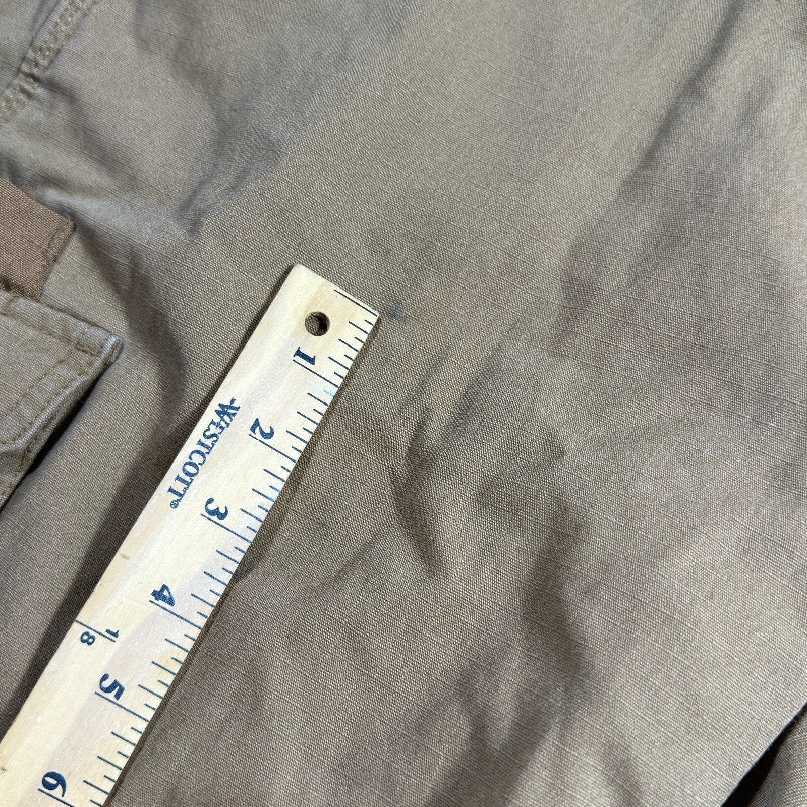 Genuine Dickies Ripstop Cargo Shorts Mens 40 Brown Relaxed Fit Work Utility