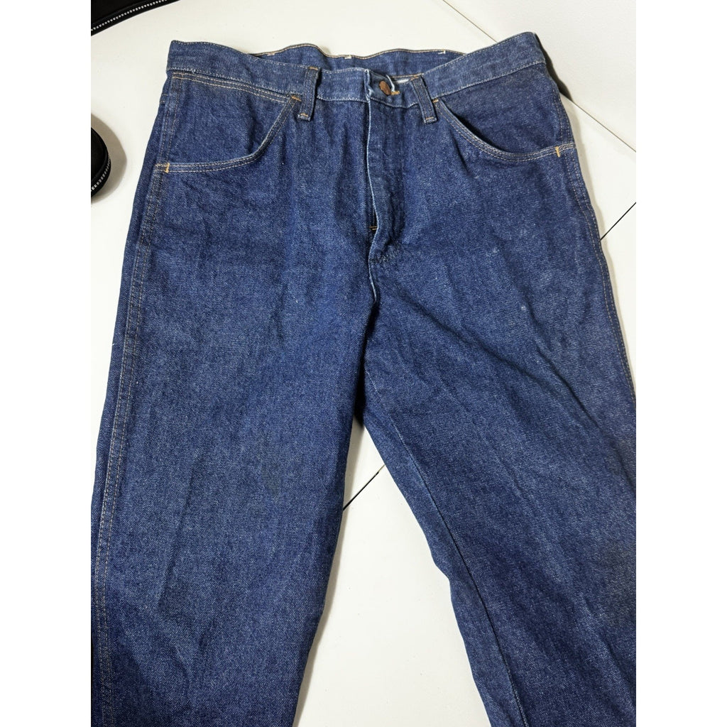 Wrangler 936NAV Cowboy Cut Slim Fit Jeans 34x32 Blue Western Denim