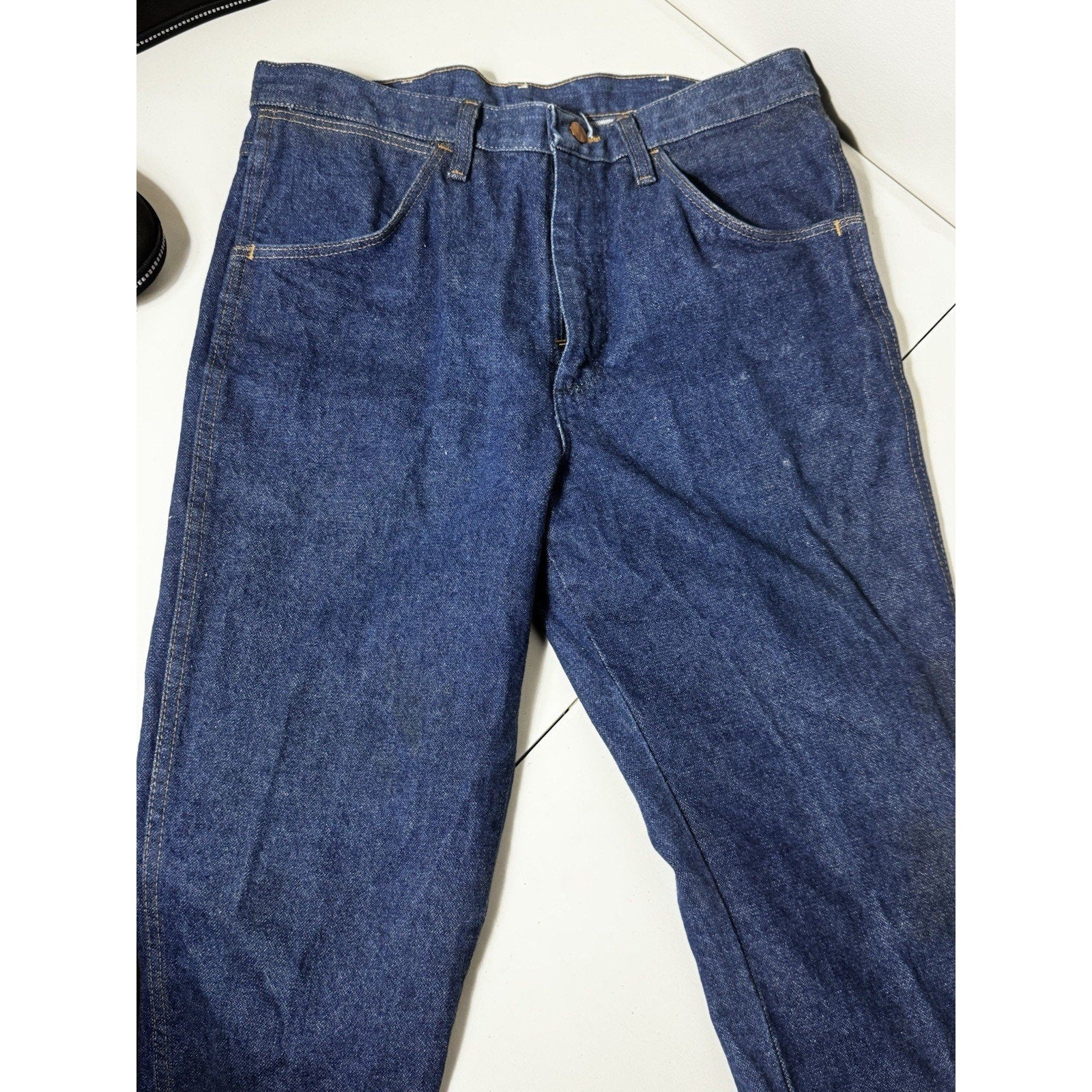 Wrangler 936NAV Cowboy Cut Slim Fit Jeans 34x32 Blue Western Denim