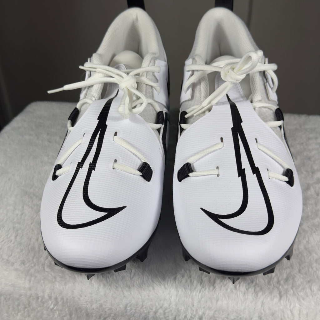 Nike Alpha Menace Pro 3 WD Mid PE Football Cleats White Black DH3292-100 Men13 W