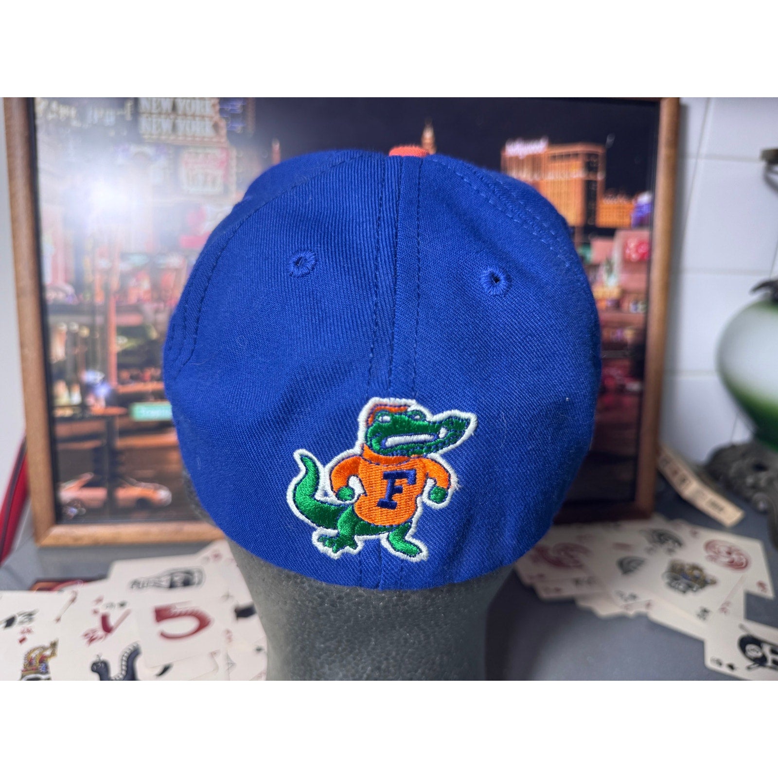 Vintage Florida Gators Gothic Script Fitted Hat USA Made Wool Size 7 NCAA