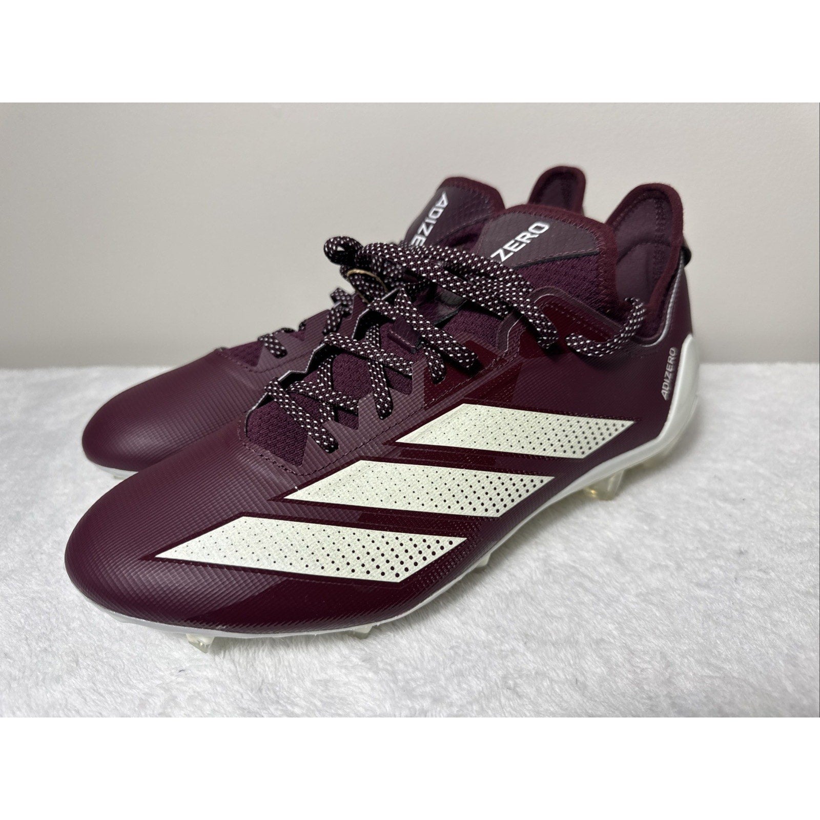 Adidas Adizero Electric.1 Football Cleats Men’s Sz 11.5 Maroon White NFL New